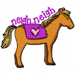 Horses Embroidery Design 4